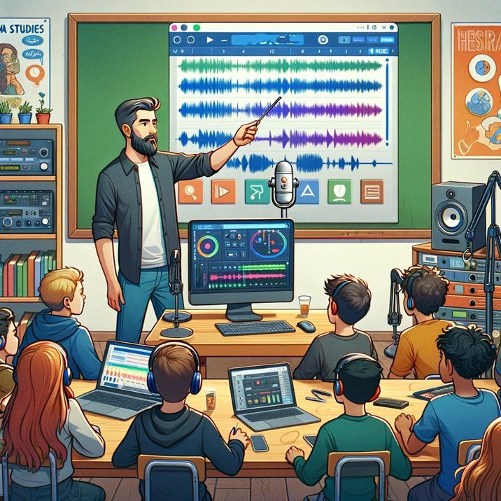Education teaching podcasting